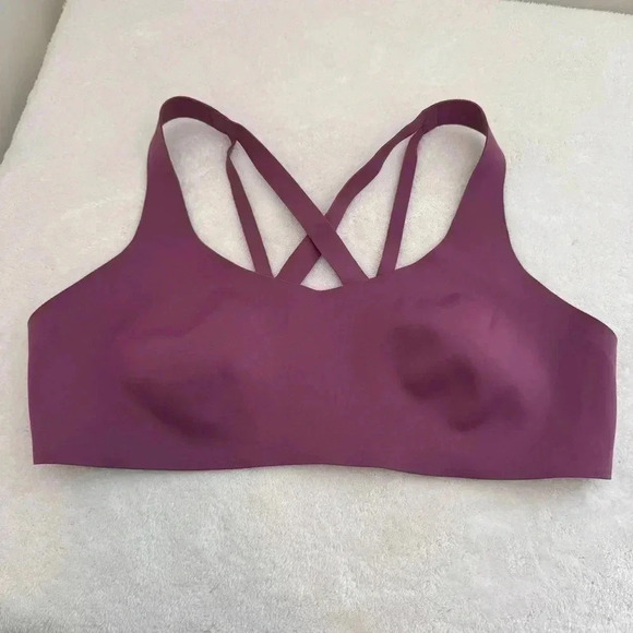Lululemon Laser Focused Sports Bra Vintage Plum Purple Medium Support 12B/c - Picture 2 of 10